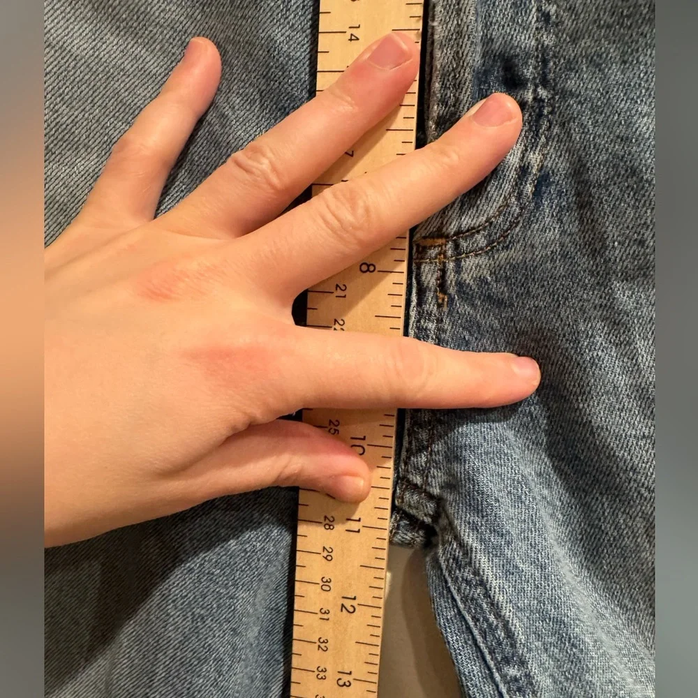 Agolde‎ high waist button fly skinny distress size 23
